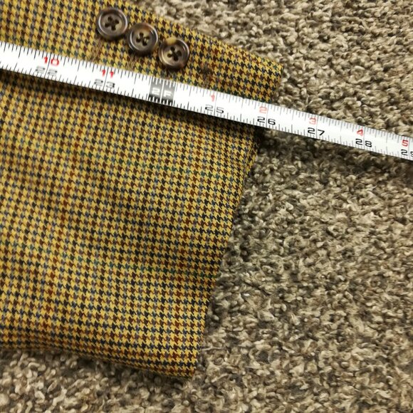 Jack Victor x Saks Sport Coat 100% Italian Cashmere Houndstooth Checked 46R - Picture 12 of 14